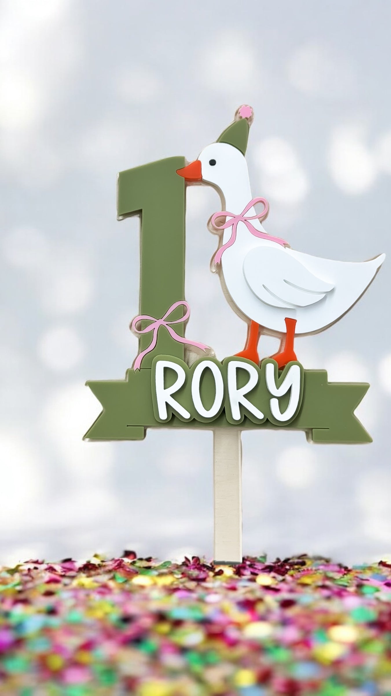One Silly Goose - Cake Topper