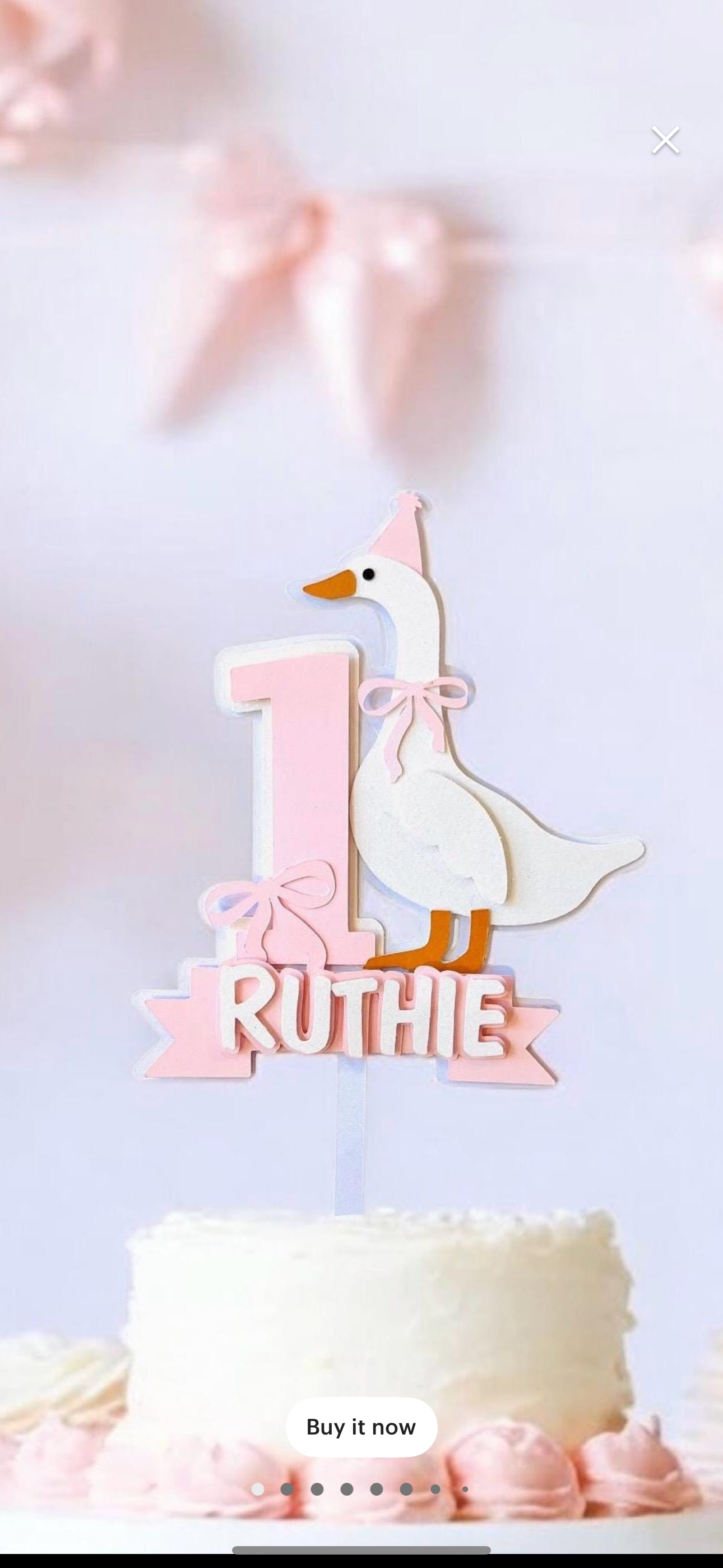 One Silly Goose - Cake Topper