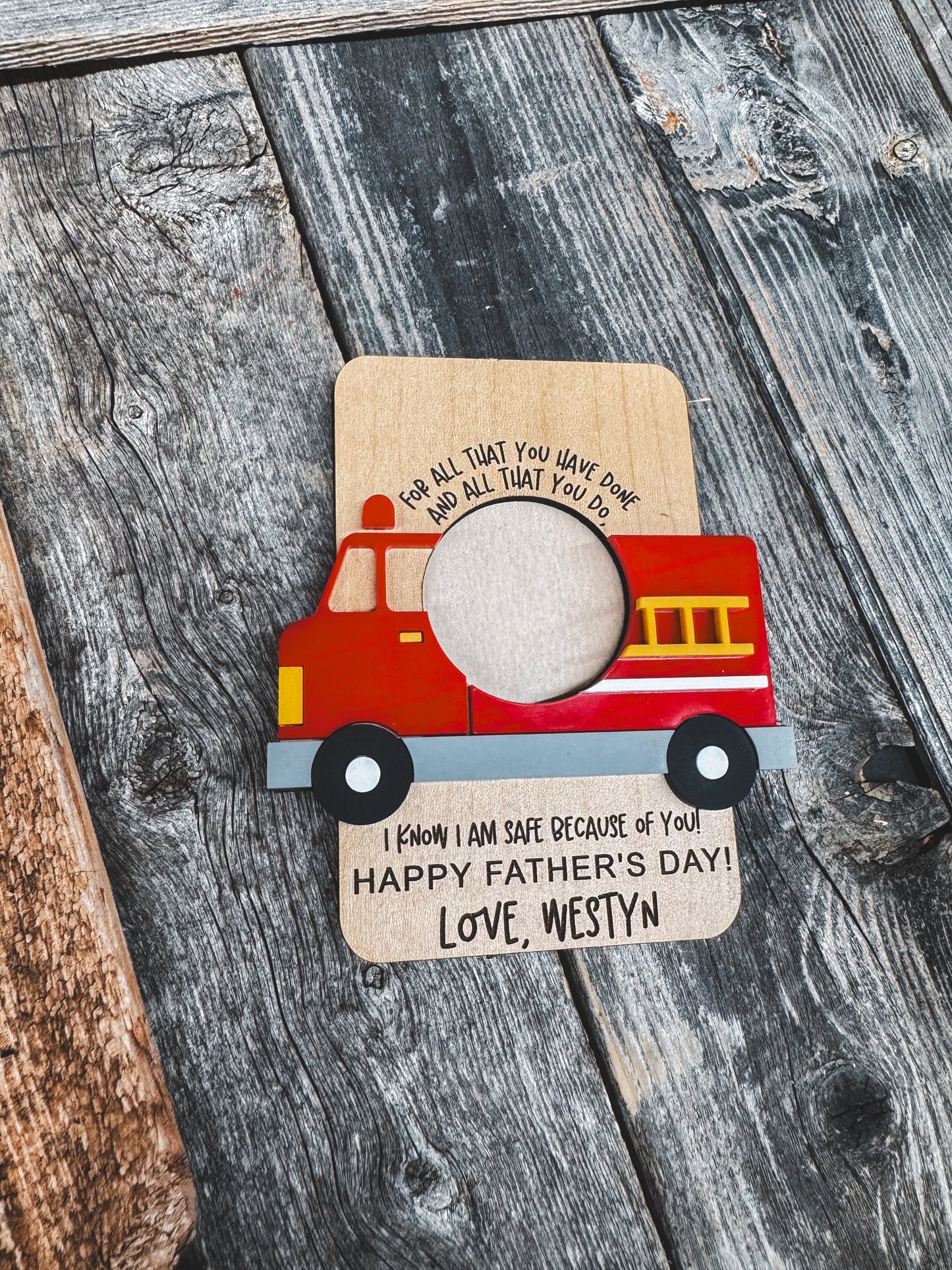 Fire Truck- Father’s Day Frame