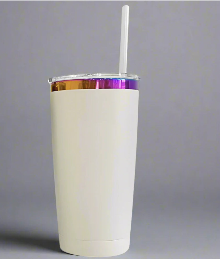 20oz Rainbow Plated Tumbler
