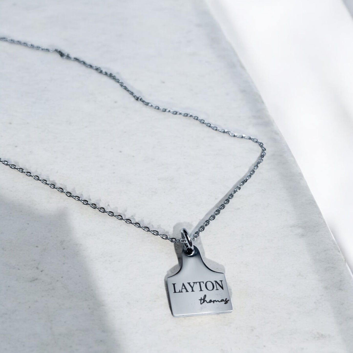 Cattle Tag Necklace