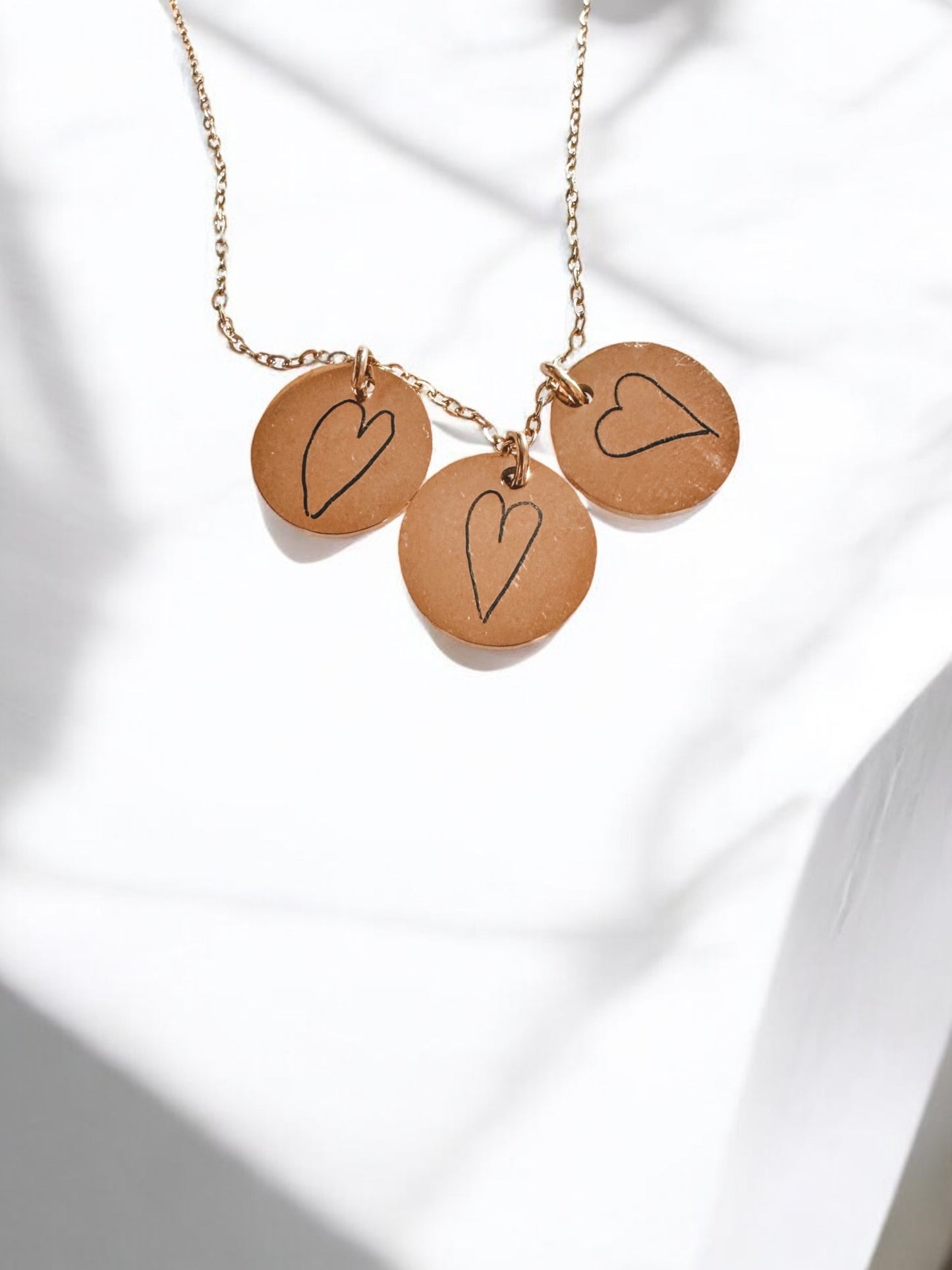 15mm Disc Necklace (Silver, Gold, or Rose Gold)