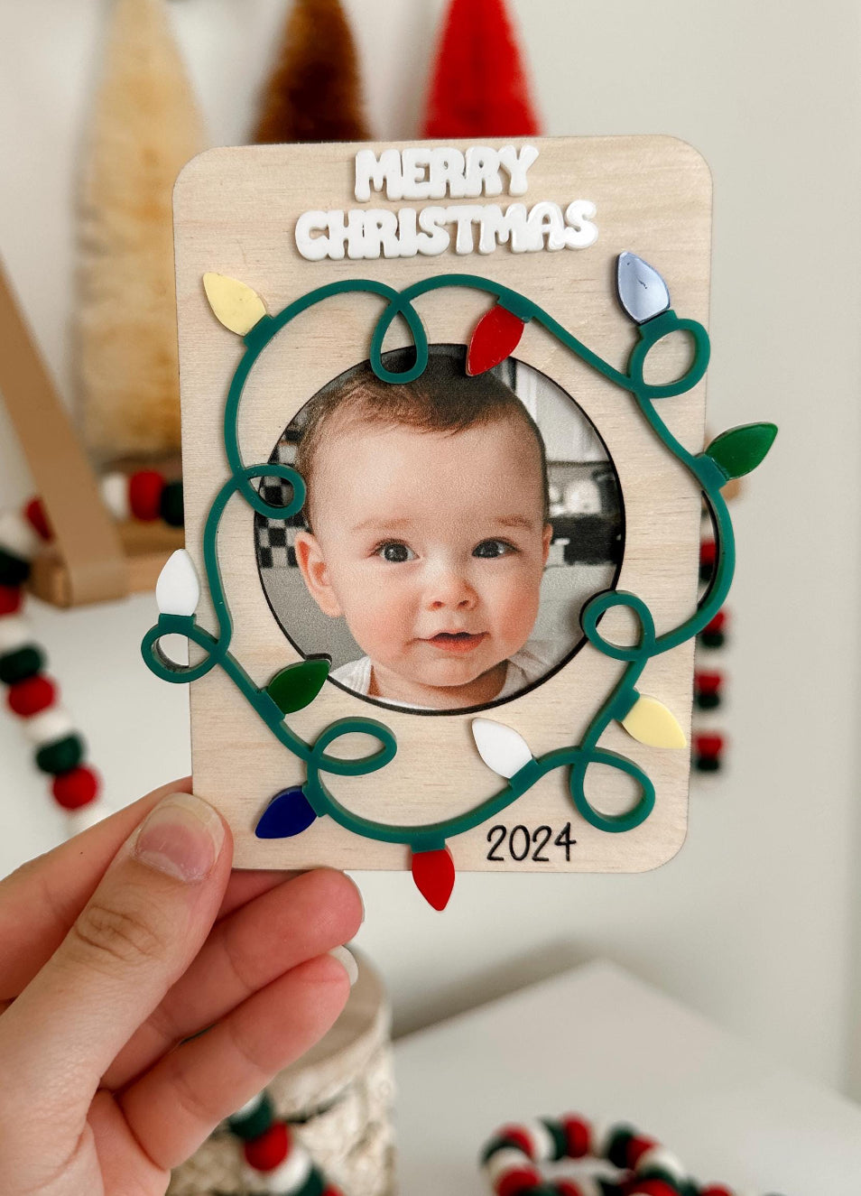 Photo Frame - Merry Christmas - lights