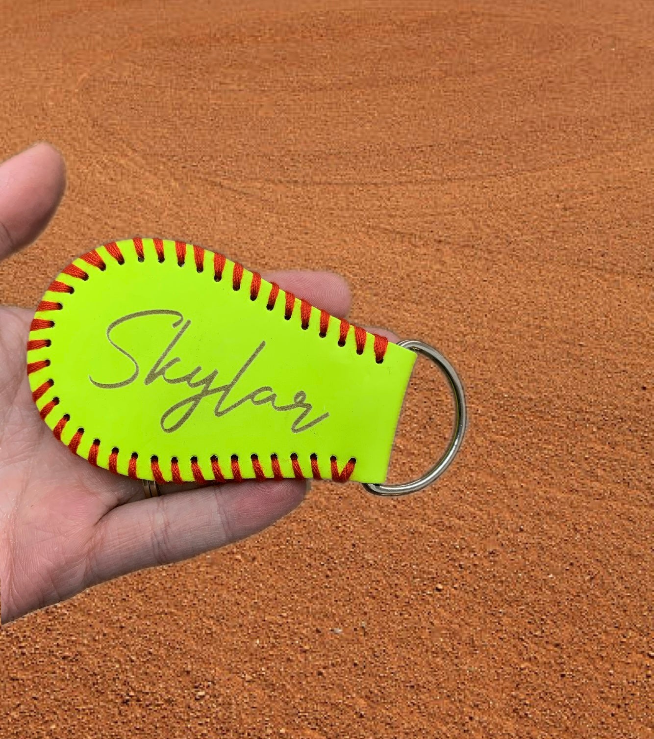 Softball Keychain