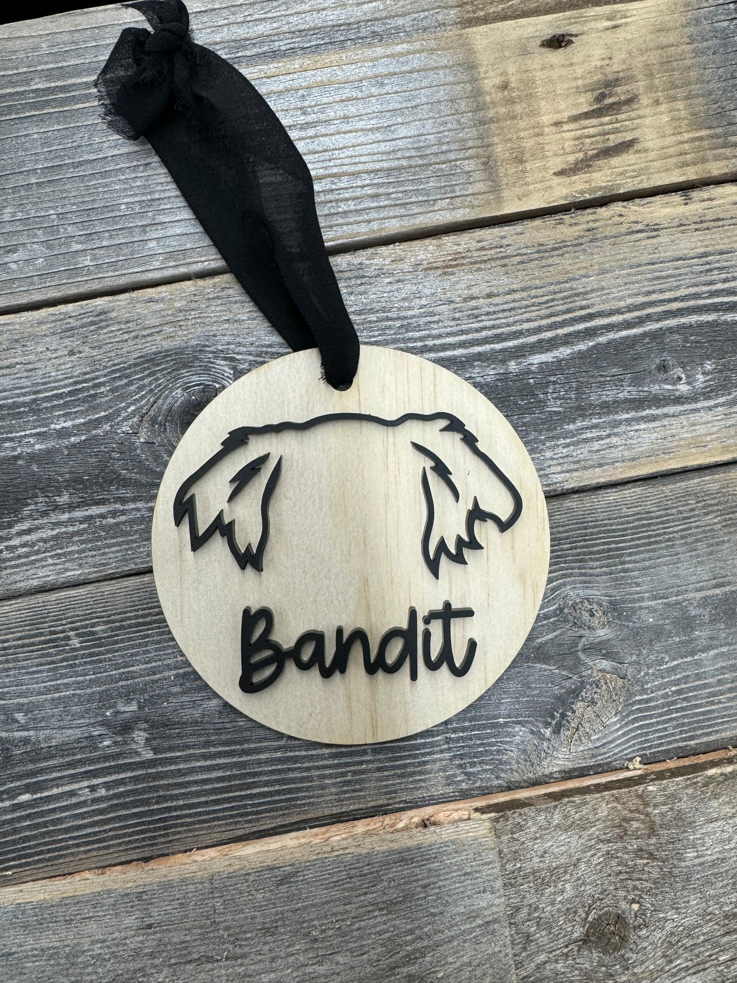 Custom Dog Ear Ornament