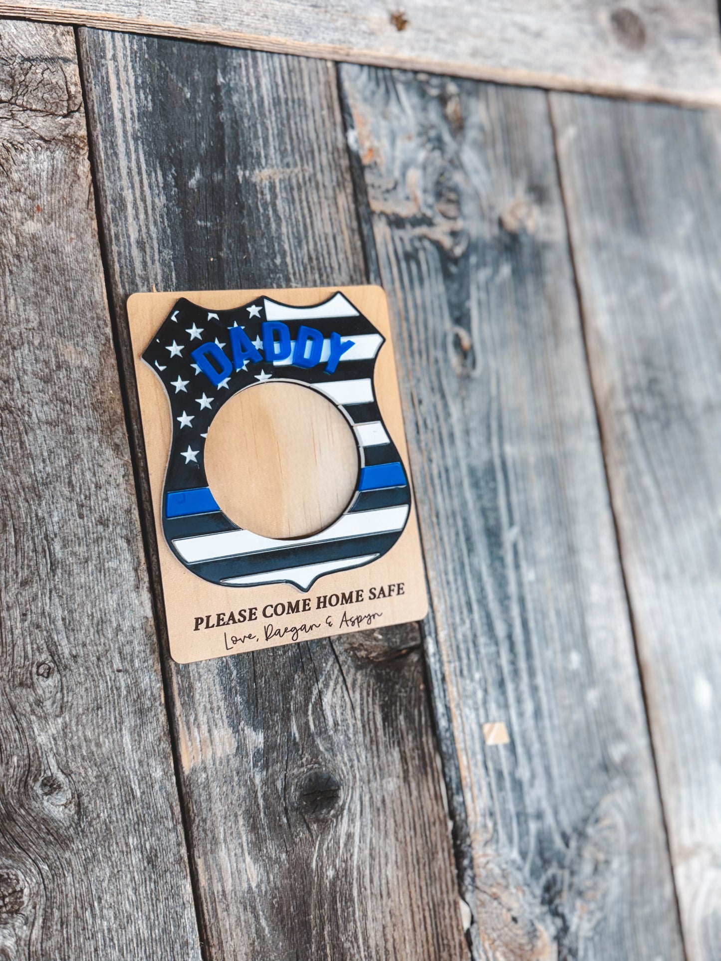 Police Badge - Father’s Day Frame