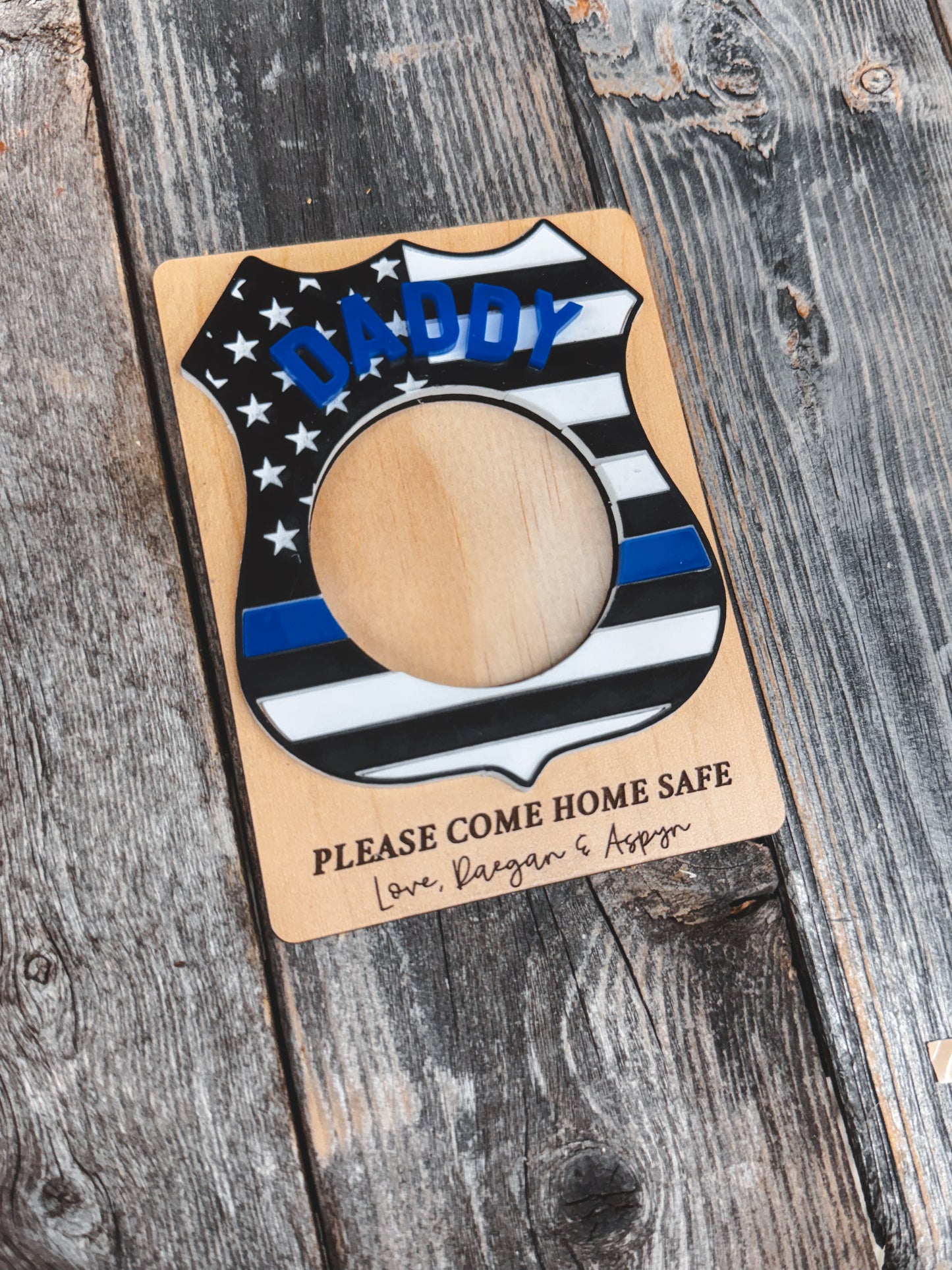 Police Badge - Father’s Day Frame