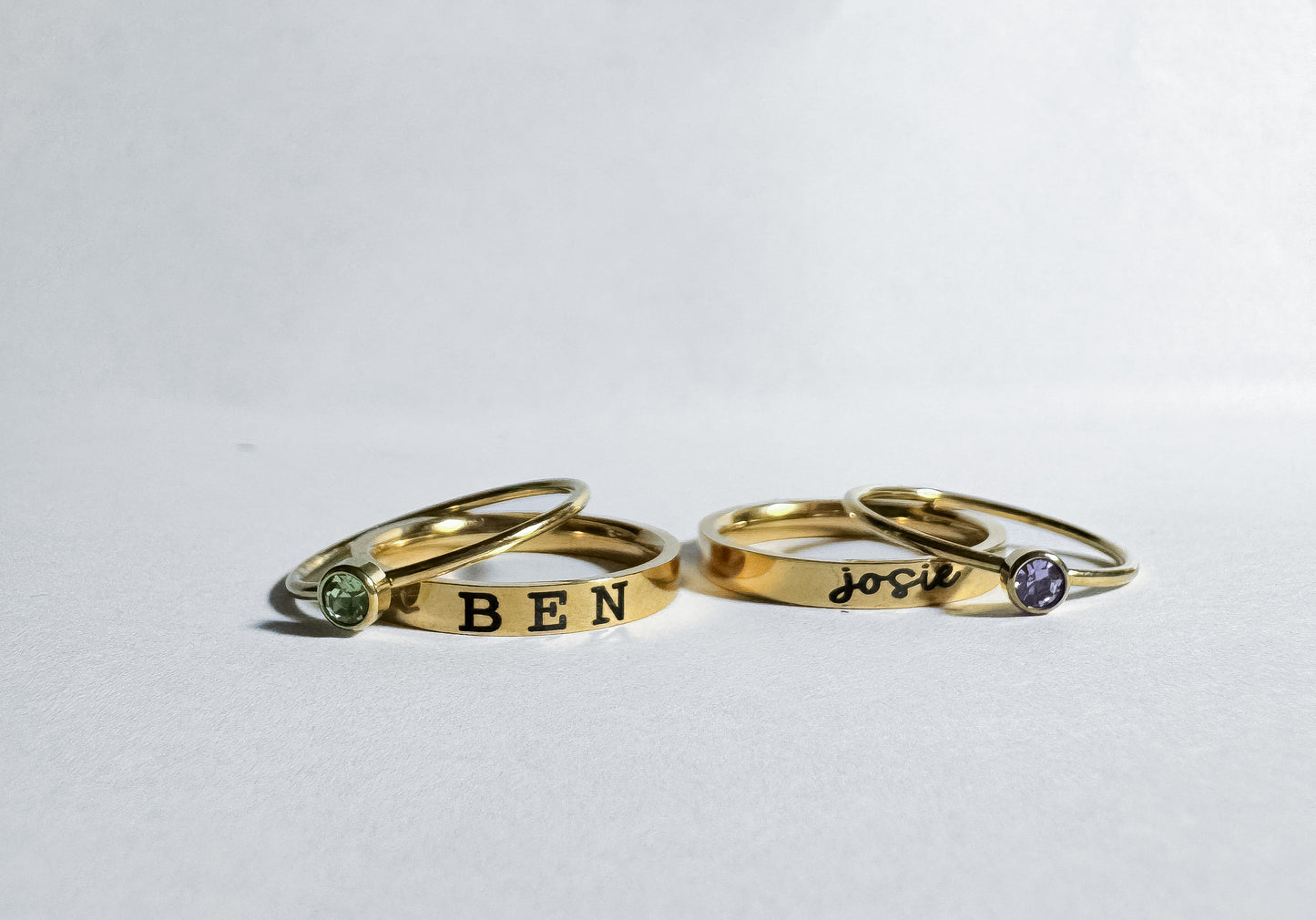 Birthstone Stackable Ring