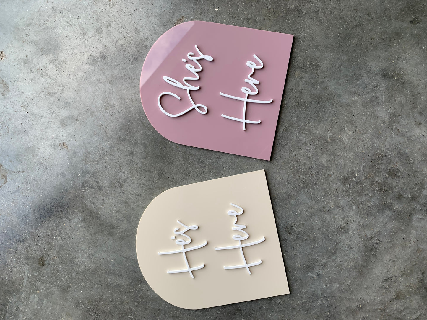 Acrylic - She’s/He’s here