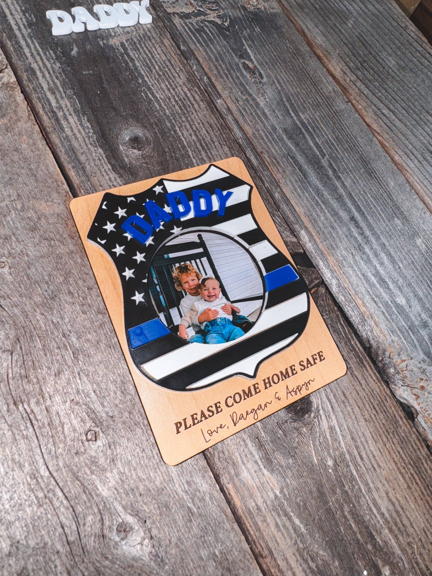 Police Badge - Father’s Day Frame
