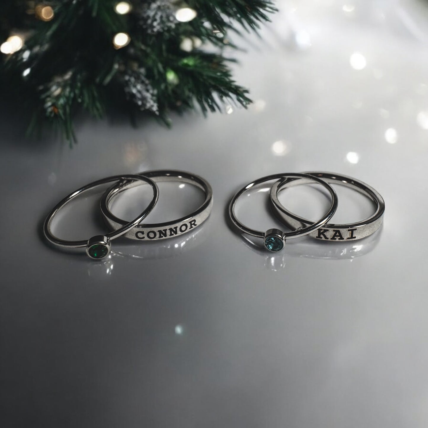 Birthstone Stackable Ring