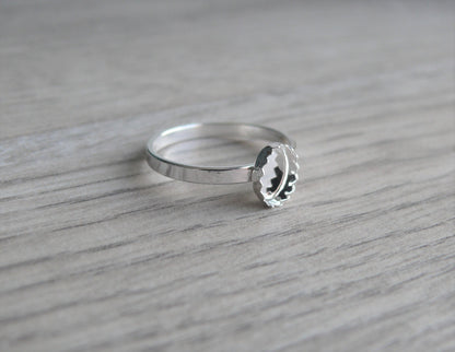 Breastmilk Keepsake - Oval Ring Scallop