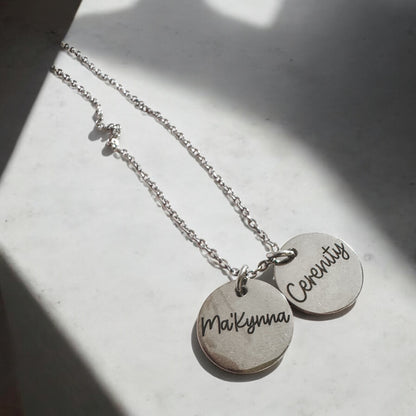 15mm Disc ADD ON ONLY (Silver, Gold, or Rose Gold)