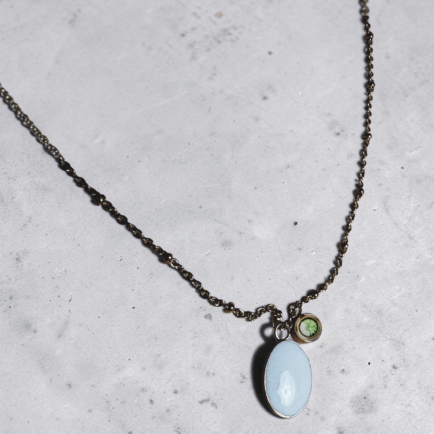 Breastmilk Keepsake - Oval Necklace