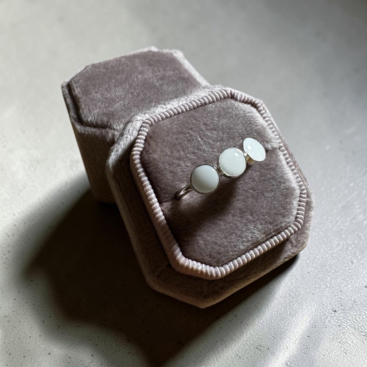 Breastmilk Keepsake - Triple Round Ring