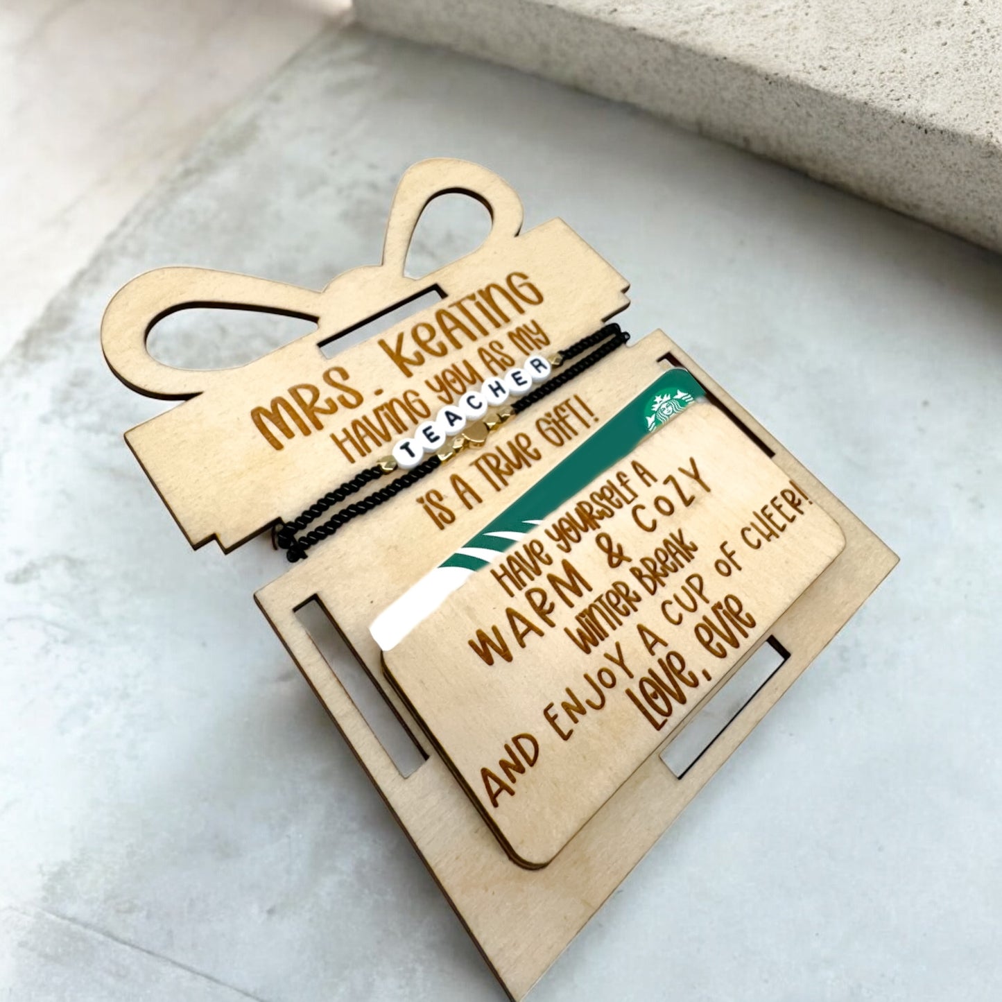 Blanket Tag + Bracelet - Gift Card Holder