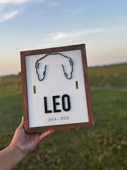 Dog Collar Frame Memorial