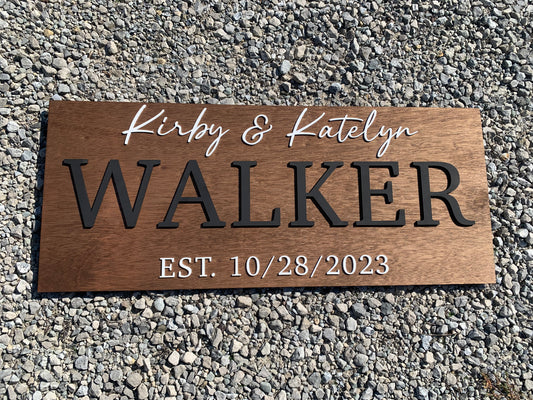 Custom Wedding Sign