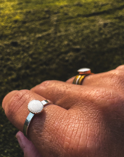 Breastmilk Keepsake - Oval Ring Scallop