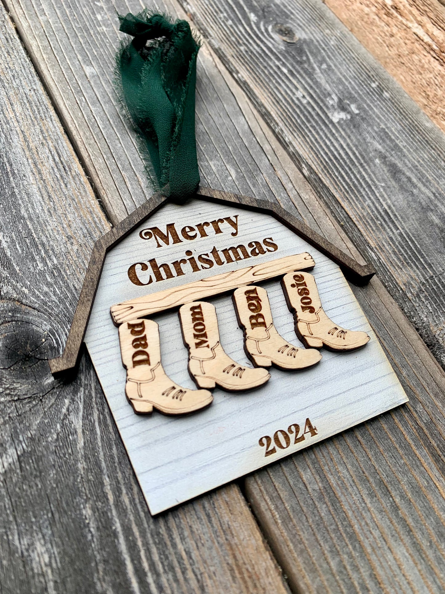 Family Barn Ornament