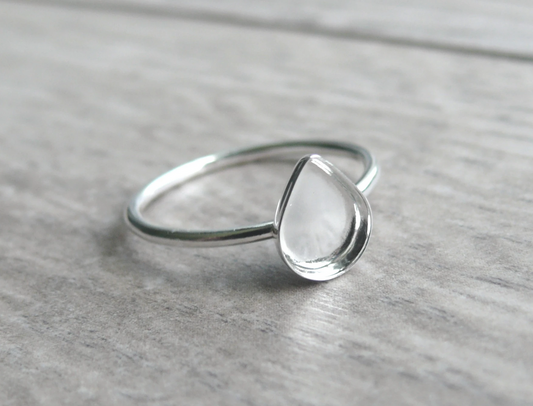Breastmilk Keepsake - Tear Drop Ring