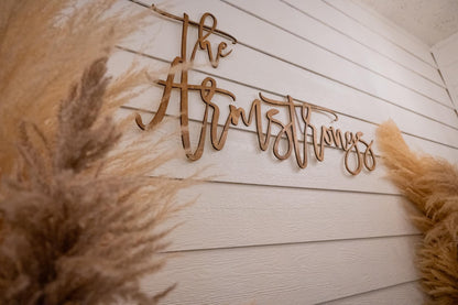 Last Name - Wedding Sign