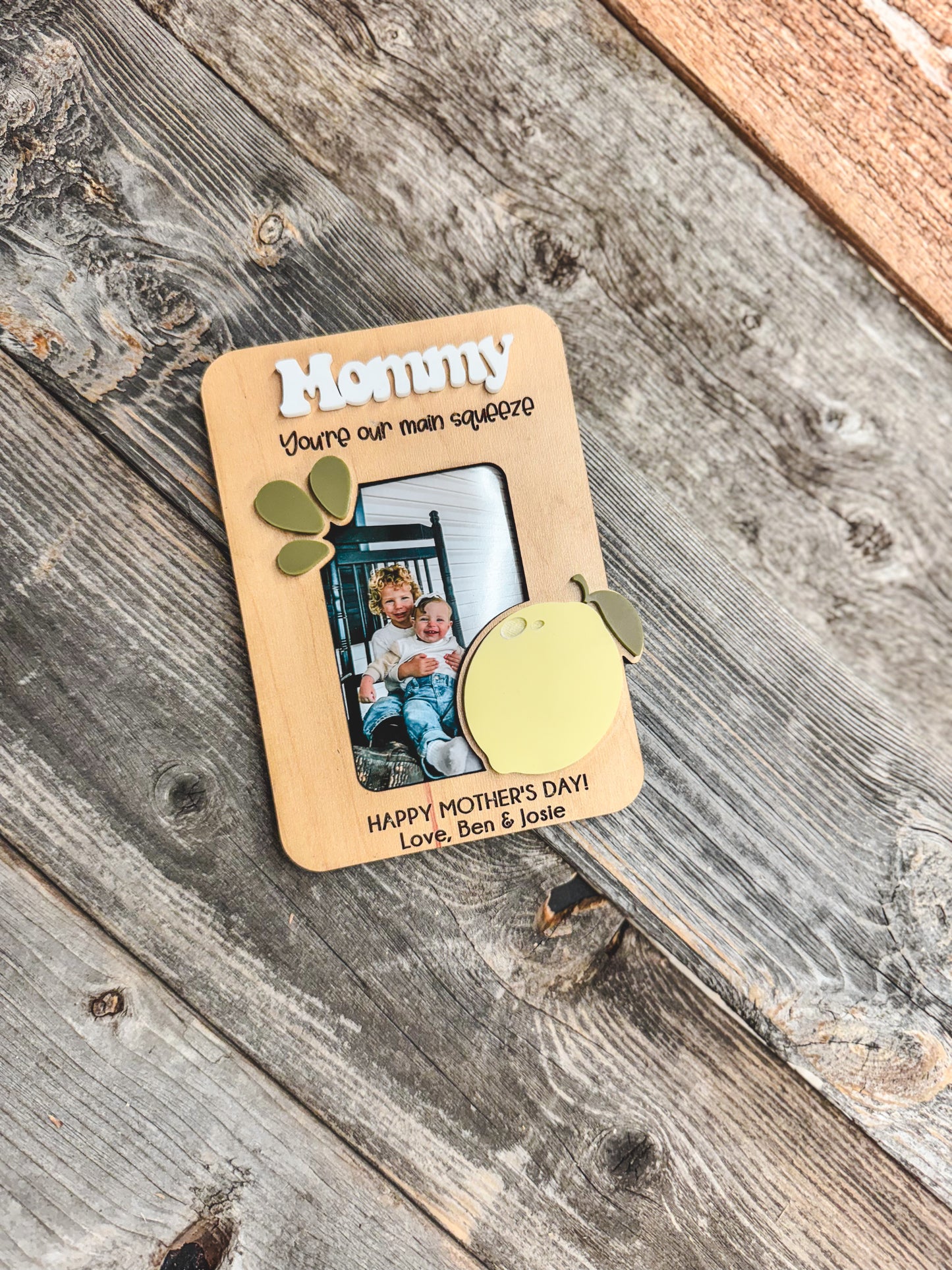 Mother’s Day - Photo Holder - Lemon