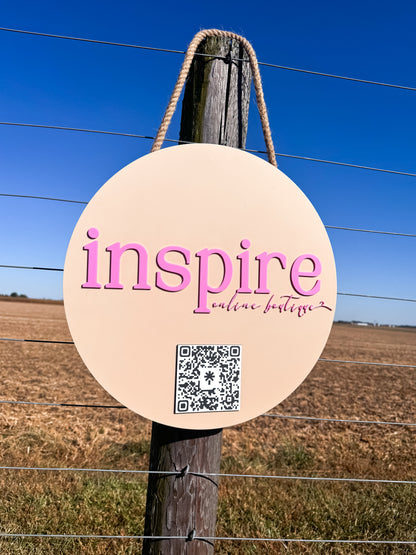 Custom QR Code Sign