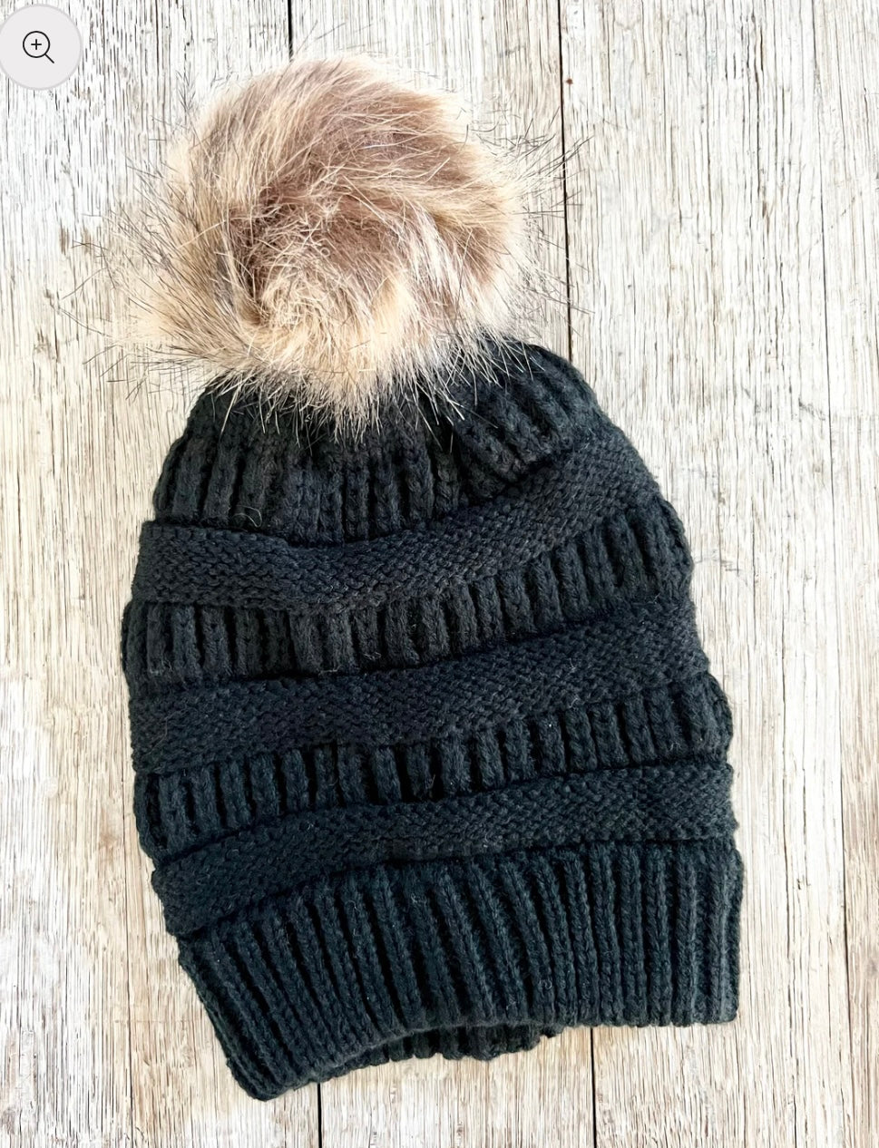 Youth - Leather Patch Beanie