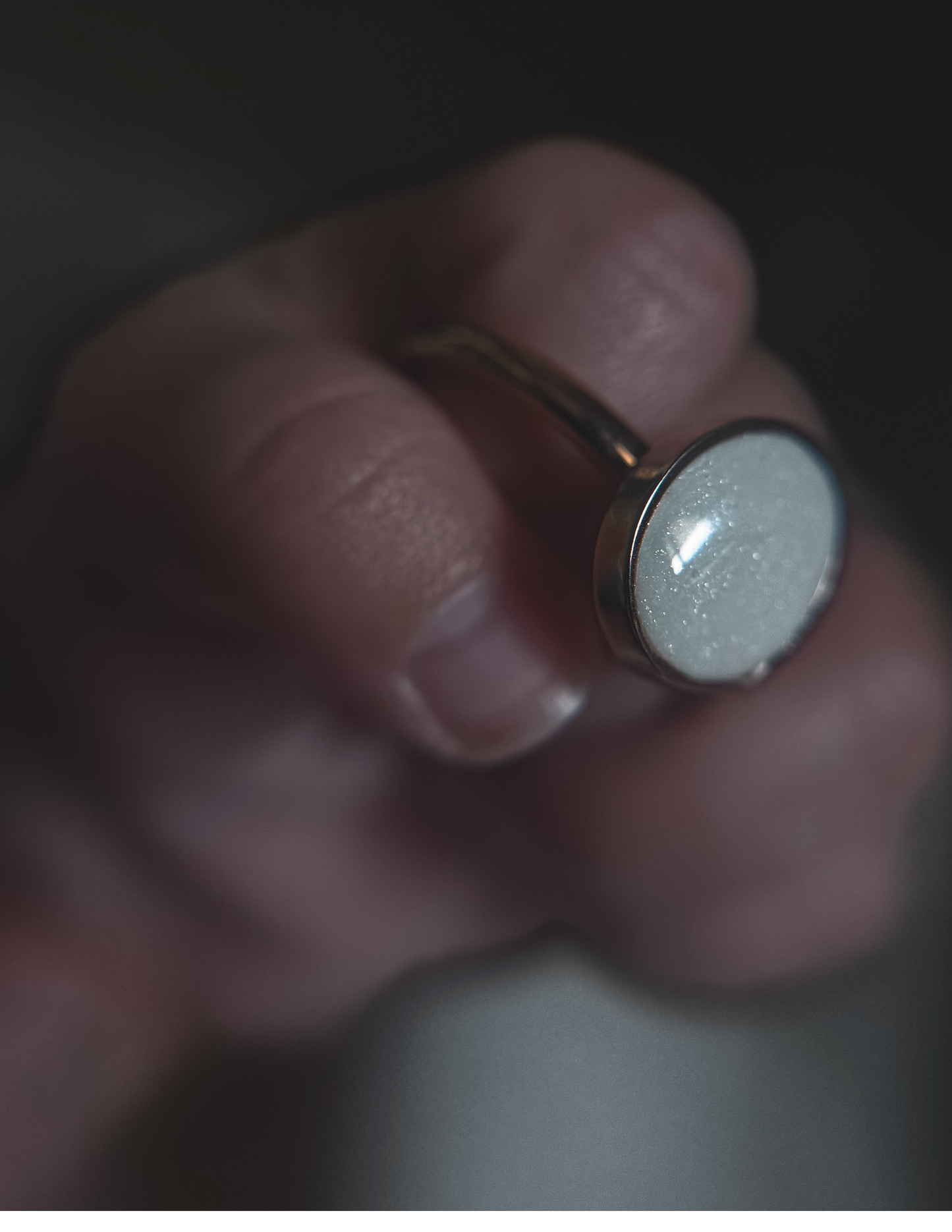Breastmilk Keepsake - Oval Ring