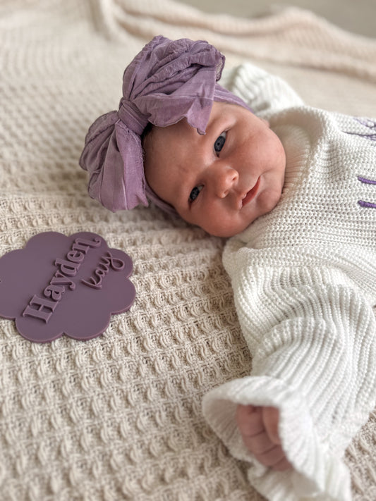 Personalized Baby Name Announcement