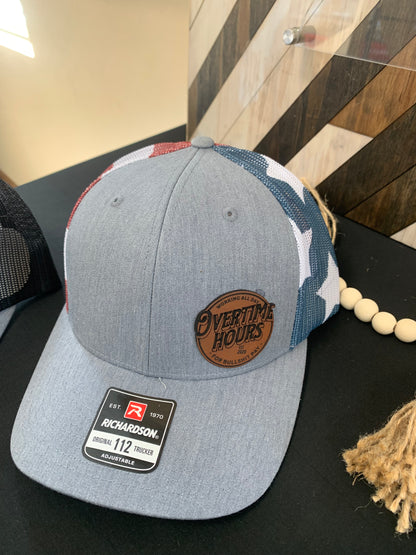 Custom Leather Patch Ball Cap