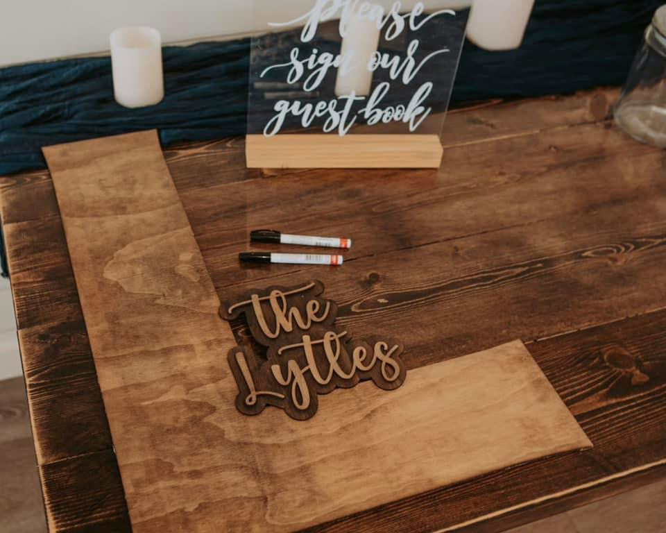 Wedding Guest Book - Initial