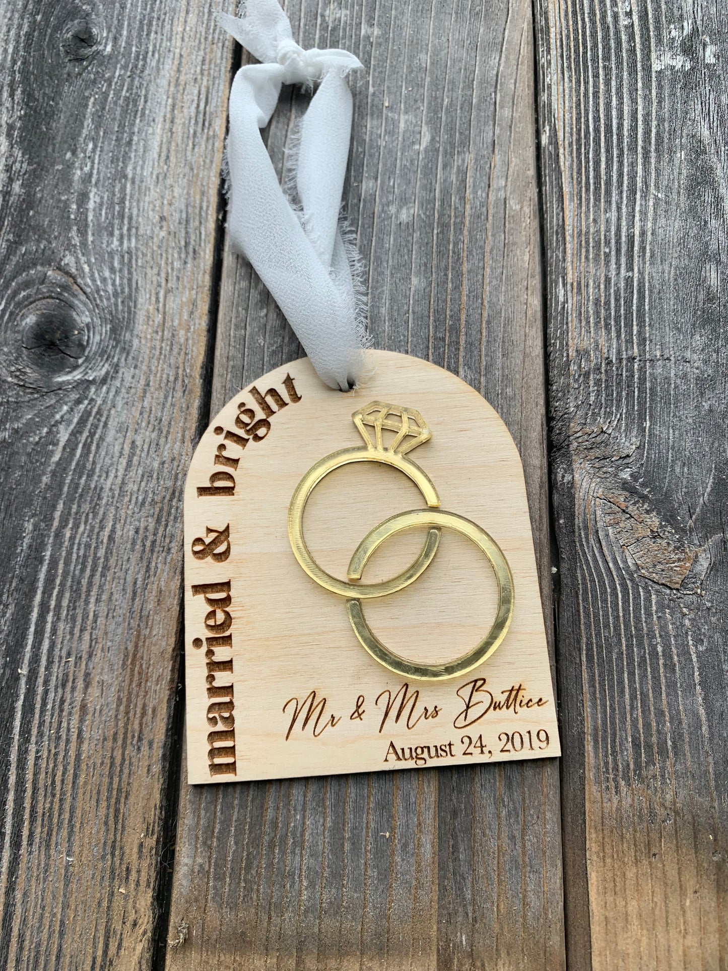 Married & Bright Ornament
