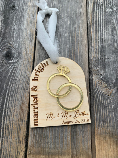 Married & Bright Ornament