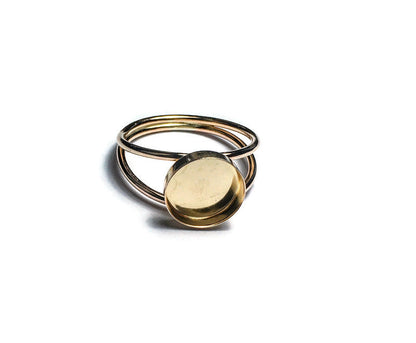 Breastmilk Keepsake - Double Band Round Ring