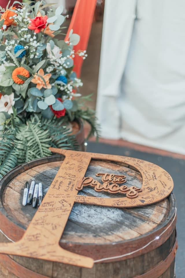 Wedding Guest Book - Initial