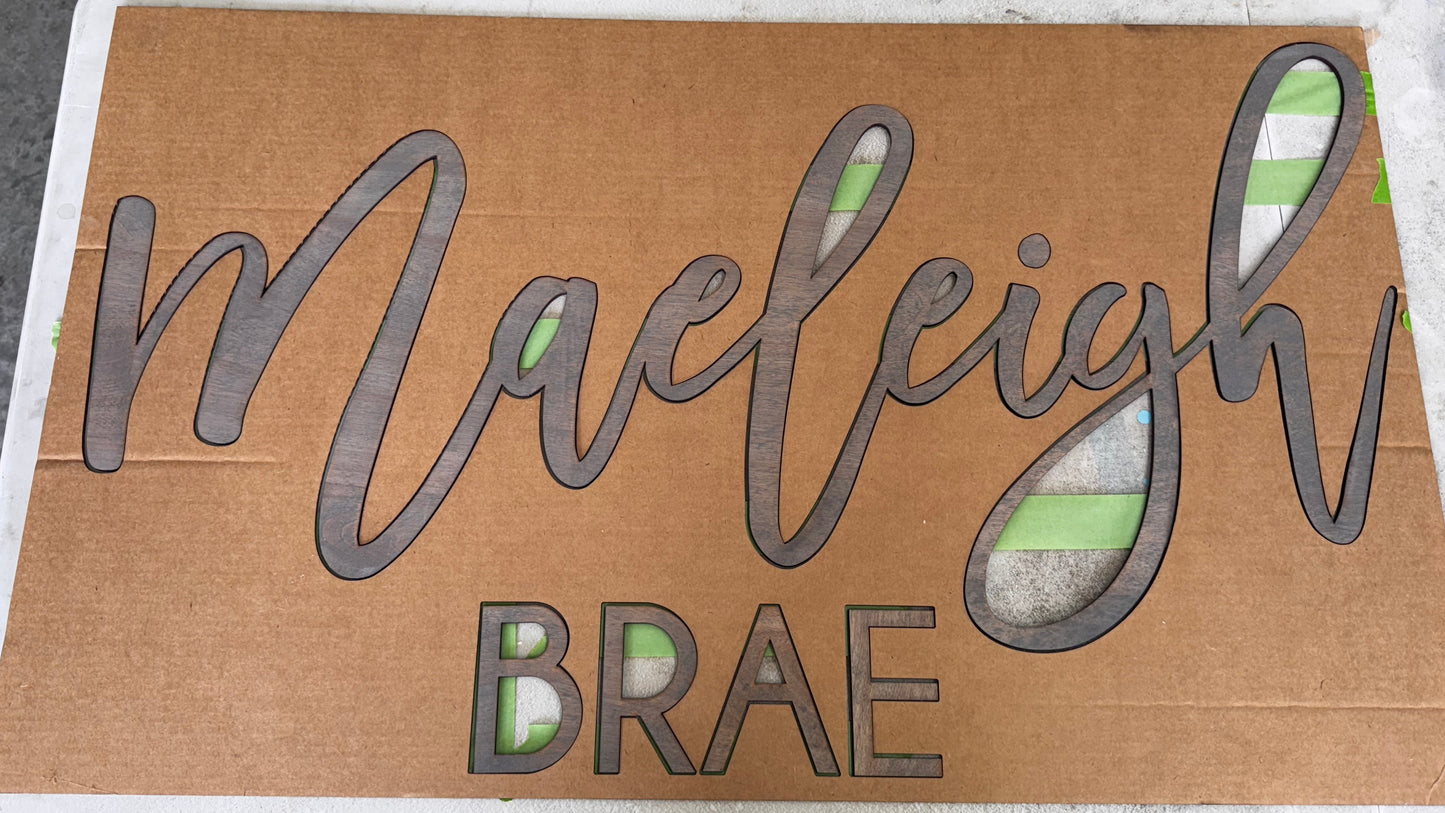 Custom Nursery Sign