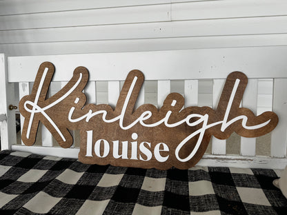 Custom Nursery Sign