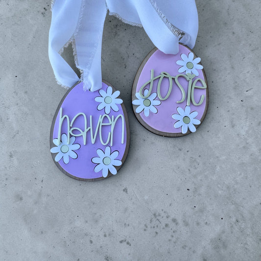 Easter Tag - Daisy Egg