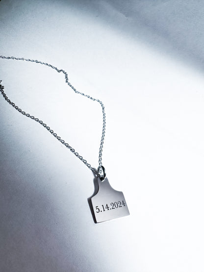 Cattle Tag Necklace