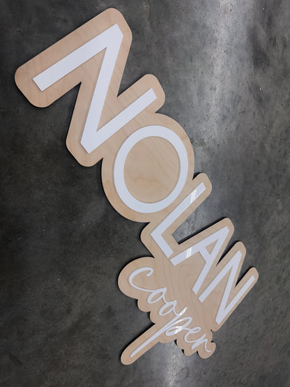 Custom Nursery Sign
