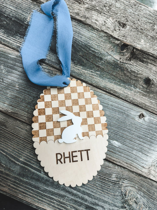 Easter Tag - Checkered