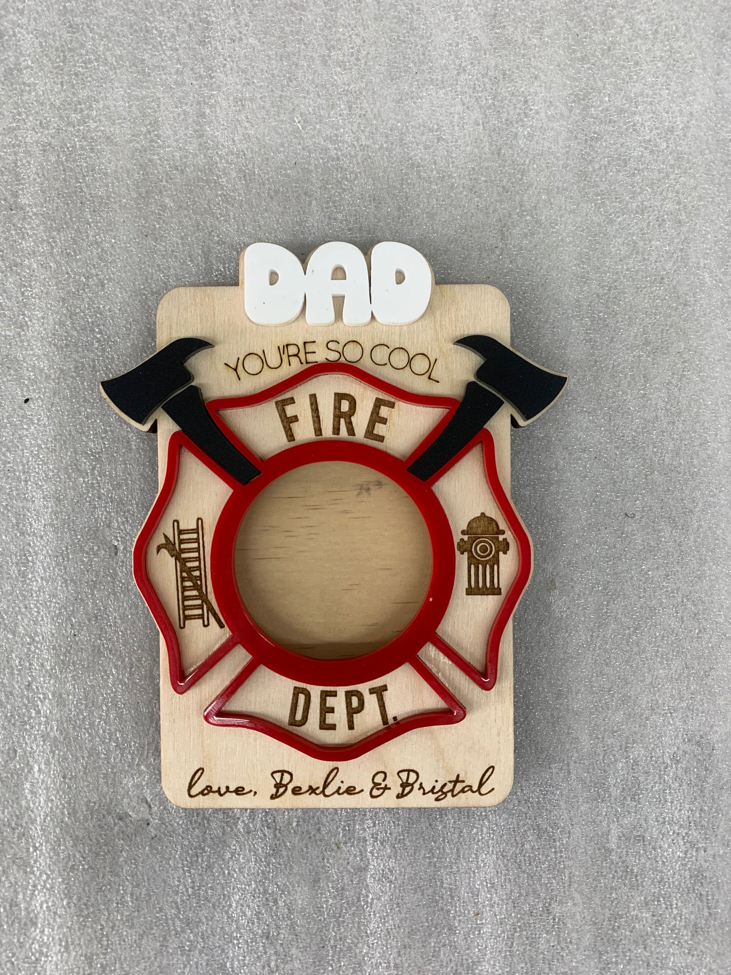Father's Day - Visor Clip / Magnet - Firefighter