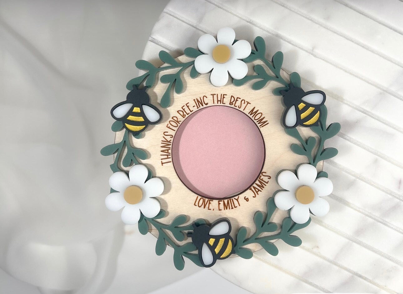 Mother’s Day - Photo Holder - Flowers with bee