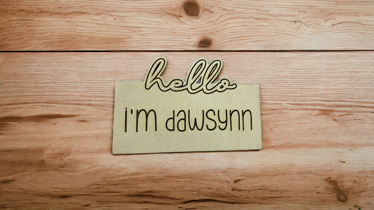 Hello, I’m …