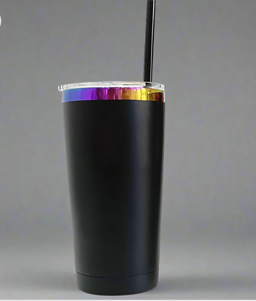 20oz Rainbow Plated Tumbler