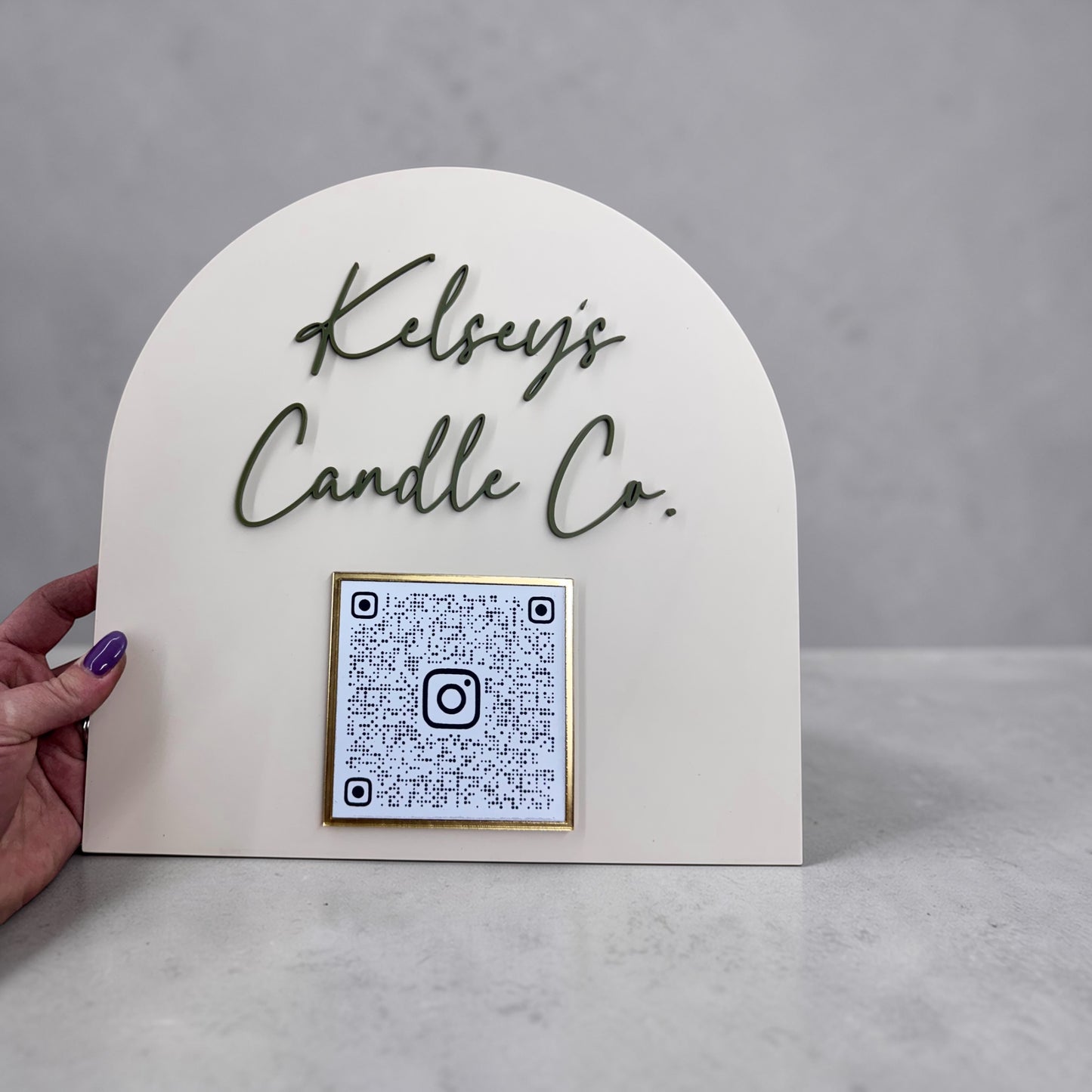Custom QR Code Sign