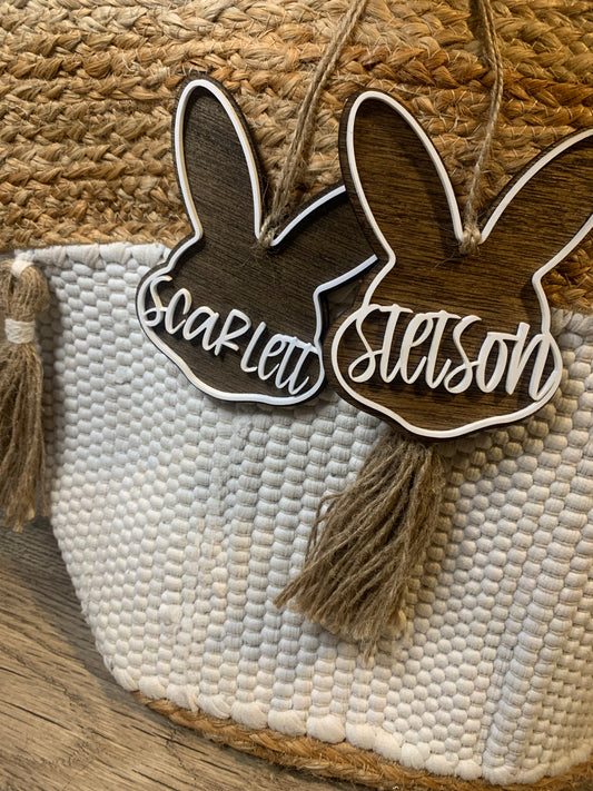 Easter Tag - Stained Bunny