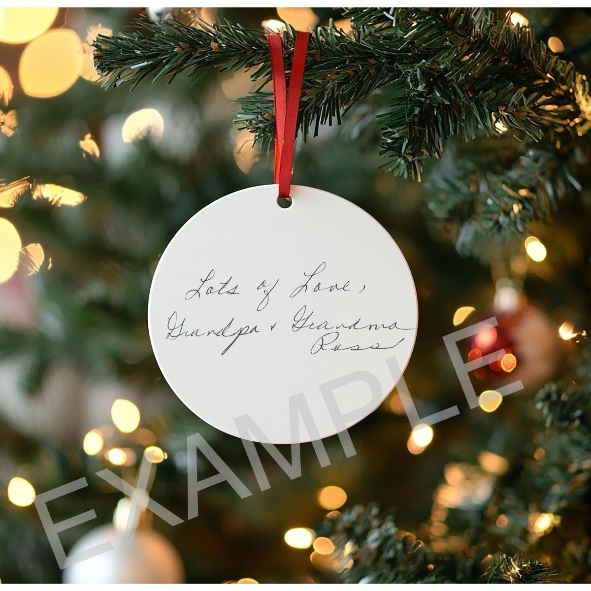 Custom Handwriting Ornament